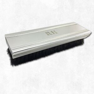 Gentleman's Vintage Clothes Brush Polished Aluminum Monogram RH 6.5" x 2.25"